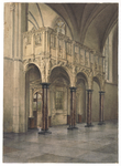 206072 Interieur van de Cunerakerk te Rhenen: het transept met het oxaal en het koorhek vóór het koor.